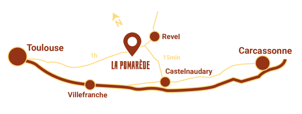 Carte comment venir à l'accrobranche Canopée Dentelée