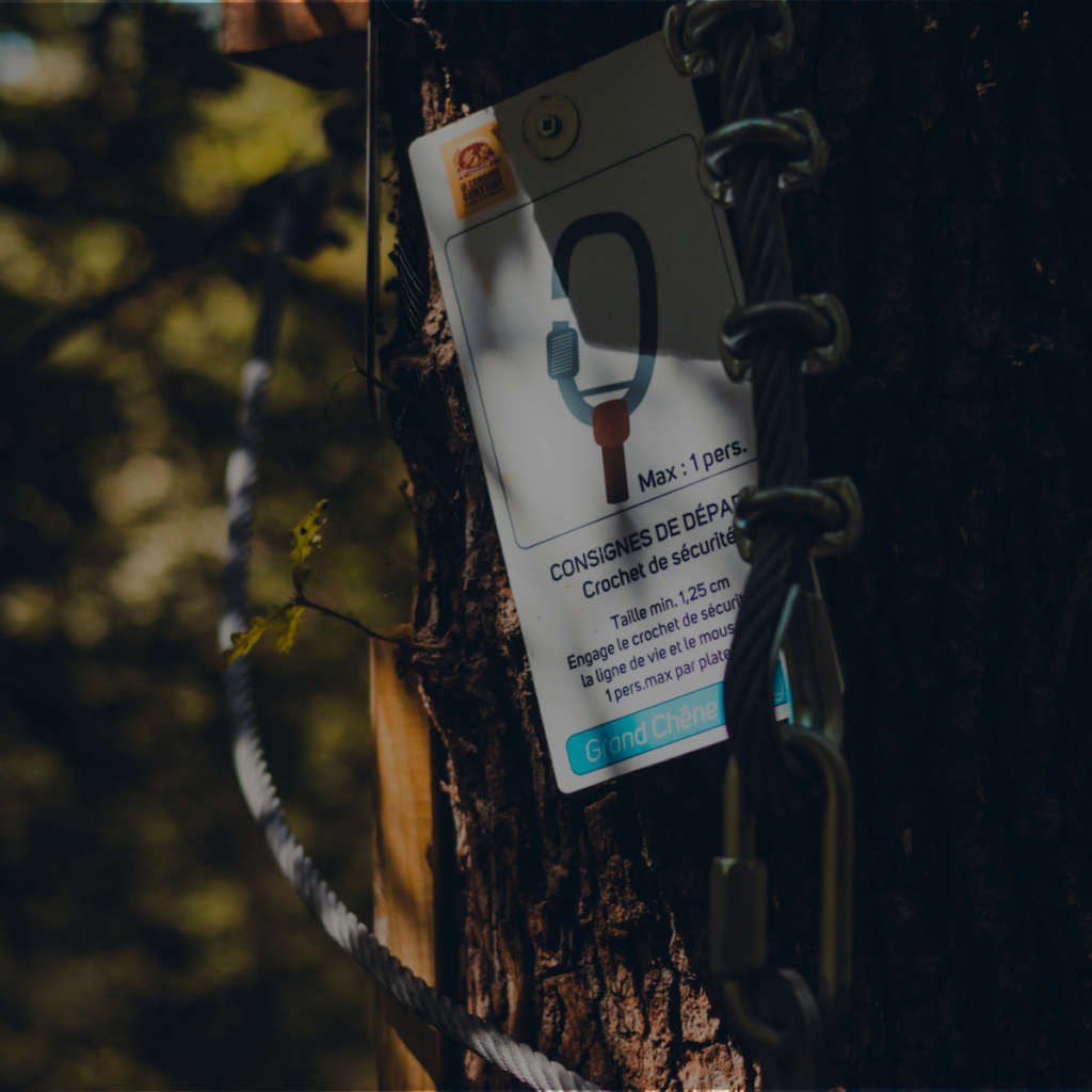 Sécurité maximale à l'accrobranche